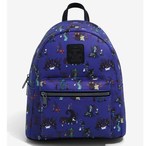 Loungefly Disney The Nightmare Before Christmas Halloween Town Icons mini backpa